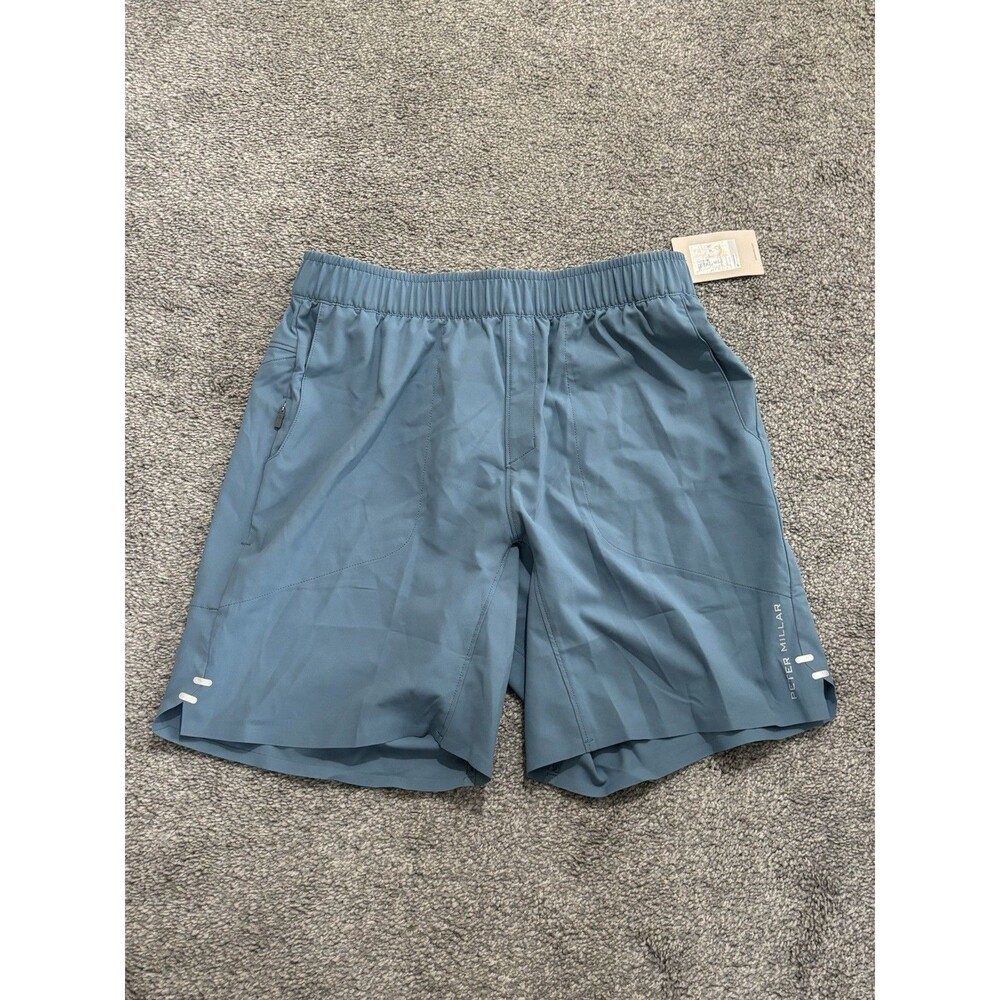 Peter Millar Active Swift Crown Performance Shorts Rainfall Blue Men’s Small New